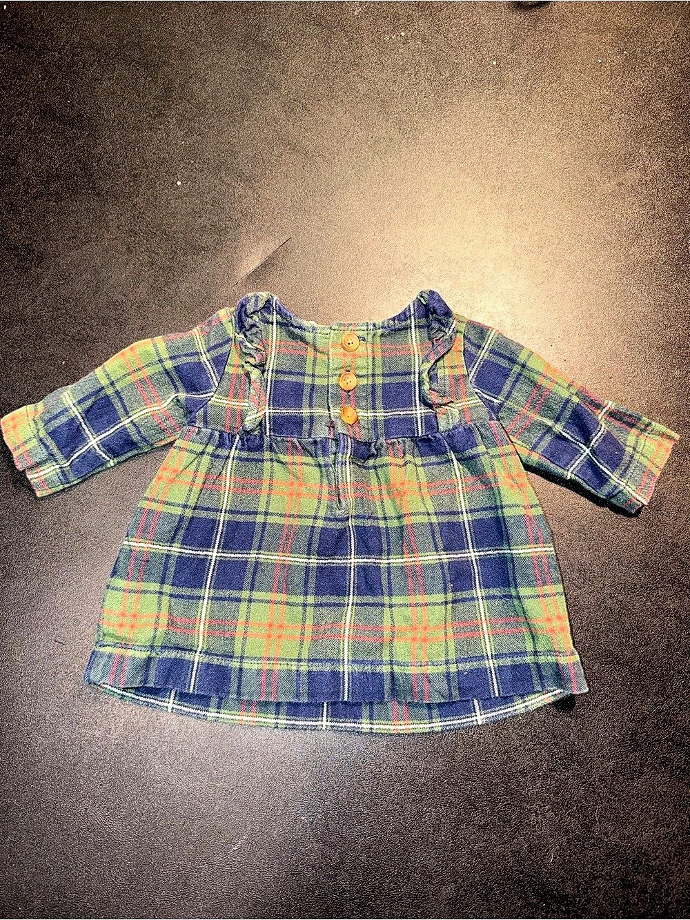 Hanna Andersson Girls Plaid Dress Size 0-3 M